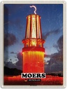 Blechschild 40x30 cm Moers das Geleucht Nacht Abenteuer Reisen Urlaub