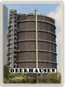 Blechschild 40x30 cm Oberhausen Gasometer Gebäude Bildmotiv Reisemotiv Abenteuer Reisen