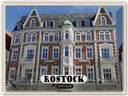 Blechschild 30x40 cm Rostock Galerie Rostocker Hof Bildmotiv Reisemotiv Abenteuer Reisen