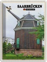 Blechschild 40x30 cm Saarbrücken Saarkran Bildmotiv Reisemotiv Abenteuer Reisen