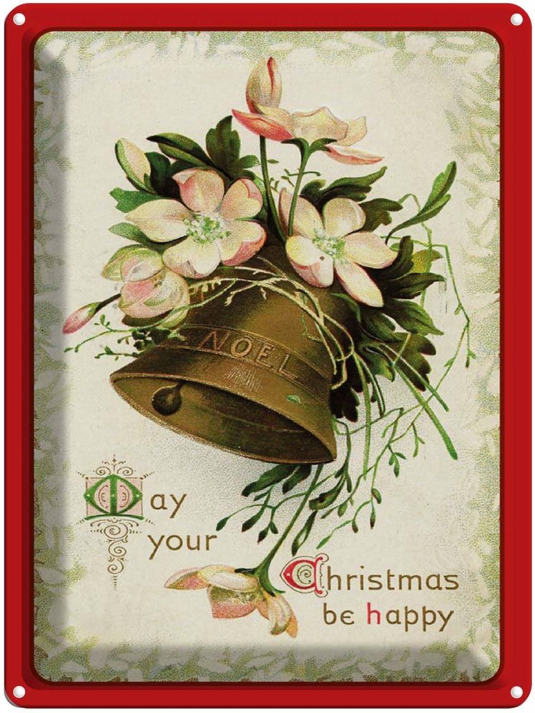 [LA-1792389] Blechschild 40x30 cm Santa Claus Winterzeit