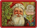 Blechschild 30x40 cm Santa Claus Tannenbaum