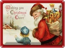 Blechschild 30x40 cm Weihnachtsmann Santa Claus Christmas