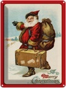Blechschild 40x30 cm merry Christmas Schnee
