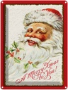 Blechschild 40x30 cm Santa Claus Fest Christmas