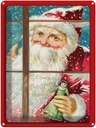 Blechschild 40x30 cm Weihnachtsmann Christmas