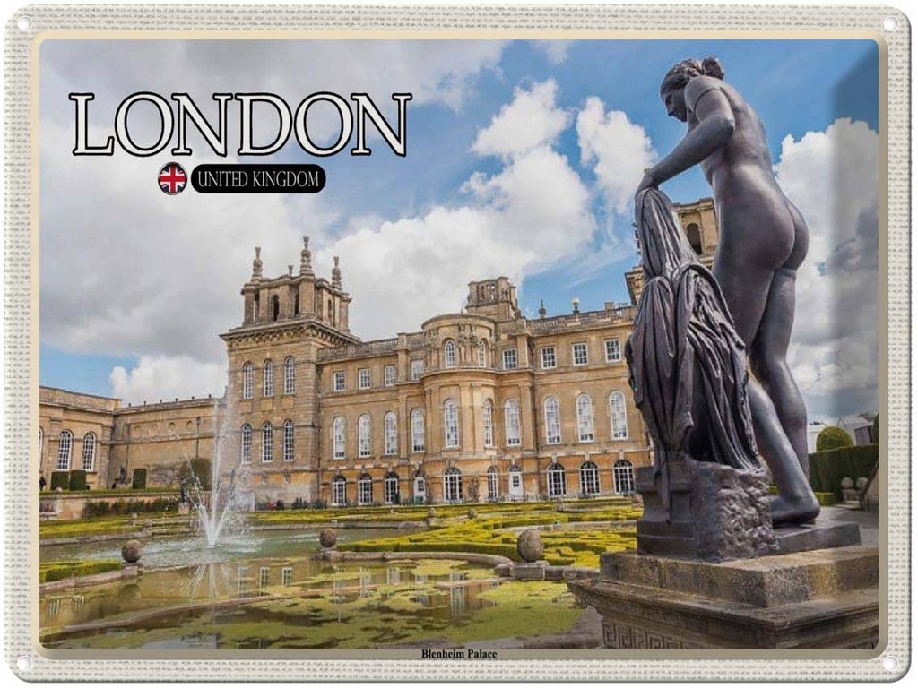 [LA-1792419] Blechschild 30x40 cm London England Blenheim Palace Bildmotiv Reisemotiv Abenteuer Reisen