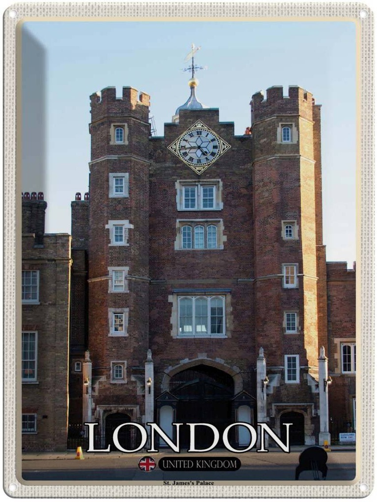 [LA-1792443] Blechschild 40x30 cm London St. James´s Palace UK Bildmotiv Reisemotiv Abenteuer Reisen