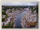 Blechschild 30x40 cm Looe Enlgand United Kingdom Town Bildmotiv Reisemotiv Abenteuer Reisen