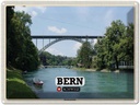 Blechschild 30x40 cm Bern Schweiz Kornhausbrücke Brücke Bildmotiv Reisemotiv Abenteuer Reisen