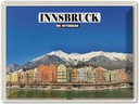 Blechschild 30x40 cm Innsbruck Österreich Hötting Berge Bildmotiv Reisemotiv Abenteuer Reisen