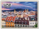 Blechschild 30x40 cm Linz Österreich Innere Stadt Bildmotiv Reisemotiv Abenteuer Reisen