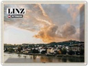 Blechschild 30x40 cm Linz Österreich Urfahr Fluss Bildmotiv Reisemotiv Abenteuer Reisen
