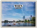 Blechschild 30x40 cm Wien Österreich Donaustadt Bildmotiv Reisemotiv Abenteuer Reisen