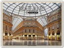 Blechschild 30x40 cm Mailand Galleria Vittorio Emanuele Bildmotiv Reisemotiv Abenteuer Reisen