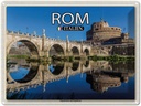 Blechschild 30x40 cm Rom Italien Engelsbrücke Engelsburg Bildmotiv Reisemotiv Abenteuer Reisen