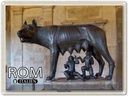 Blechschild 30x40 cm Rom Italien Kapitolinische Wölfin Bildmotiv Reisemotiv Abenteuer Reisen
