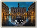 Blechschild 30x40 cm Rom Italien Kapitolsplatz Bildmotiv Reisemotiv Abenteuer Reisen