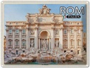 Blechschild 30x40 cm Rom Italien Trevi Brunnen Skulptur Bildmotiv Reisemotiv Abenteuer Reisen