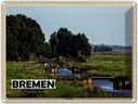 Blechschild 30x40 cm Bremen Deutschland Blockland Bildmotiv Reisemotiv Abenteuer Reisen