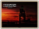 Blechschild 30x40 cm Bremen Deutschland Molenfeuer Bildmotiv Reisemotiv Abenteuer Reisen