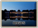 Blechschild 30x40 cm Bremen Deutschland Parkhotel Bildmotiv Reisemotiv Abenteuer Reisen