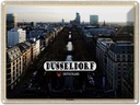 Blechschild 30x40 cm Düsseldorf Kunstpalast Brunnen Bildmotiv Reisemotiv Abenteuer Reisen