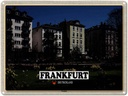 Blechschild 30x40 cm Frankfurt Nordend Park Gebäude Bildmotiv Reisemotiv Abenteuer Reisen