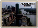 Blechschild 30x40 cm Frankfurt Deutschland Westhafen Bildmotiv Reisemotiv Abenteuer Reisen