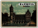 Blechschild 30x40 cm Hannover Flusswasserkunst Schloss Bildmotiv Reisemotiv Abenteuer Reisen