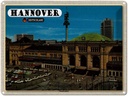Blechschild 30x40 cm Hannover Hauptbahnhof Gemälde Bildmotiv Reisemotiv Abenteuer Reisen
