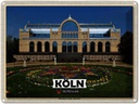 Blechschild 30x40 cm Köln Botanischer Garten Alte Flora Bildmotiv Reisemotiv Abenteuer Reisen