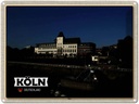 Blechschild 30x40 cm Köln Porz Rhein Gebäude Bildmotiv Reisemotiv Abenteuer Reisen