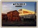 Blechschild 30x40 cm München Pasing Stadt Zentrum Bildmotiv Reisemotiv Abenteuer Reisen