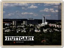 Blechschild 30x40 cm Stuttgart Möhringen Stadt Natur Bildmotiv Reisemotiv Abenteuer Reisen