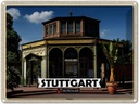 Blechschild 30x40 cm Stuttgart Wilhelma Bildmotiv Reisemotiv Abenteuer Reisen