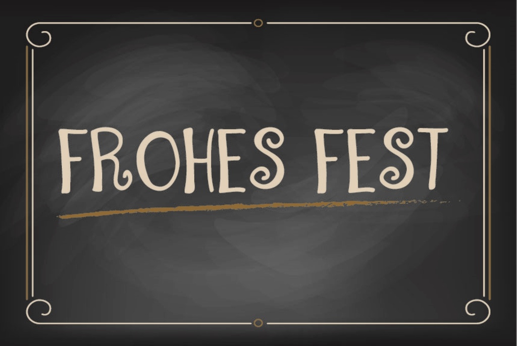 [LA-1812587] Blechschild 30x40 cm Frohes Fest