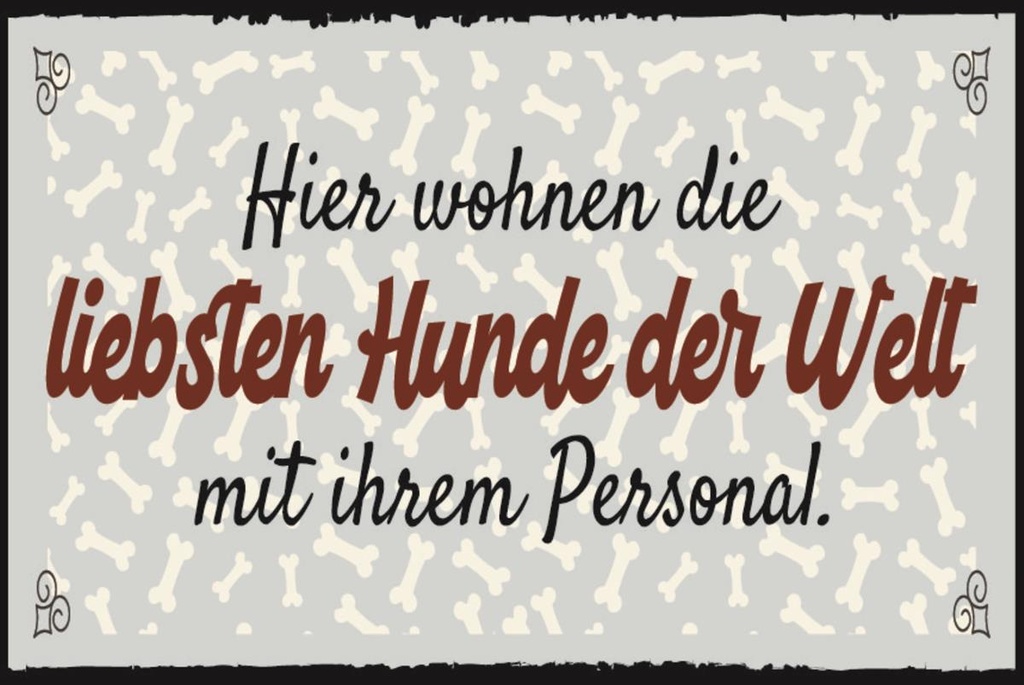 [LA-1812605] Blechschild 30x40 cm Liebsten Hunde der Welt