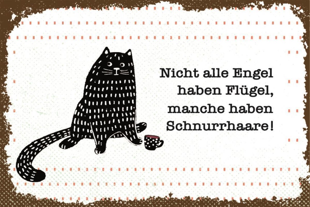[LA-1812610] Blechschild 30x40 cm Nicht jeder Engel