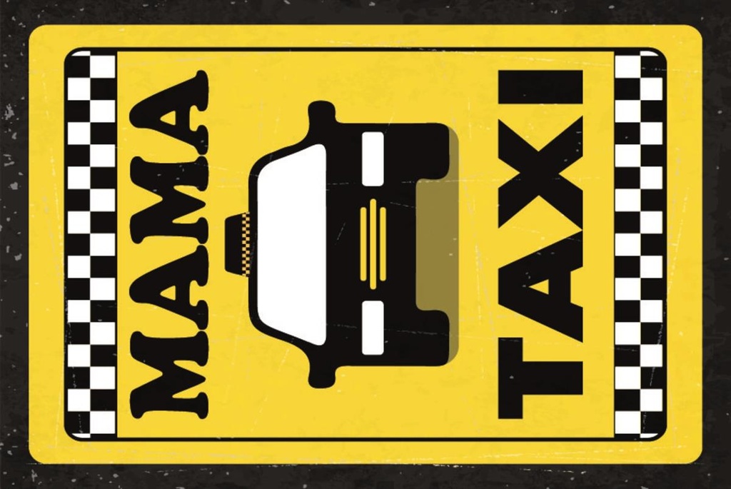 [LA-1812660] Blechschild 40x30 cm Mama Taxi