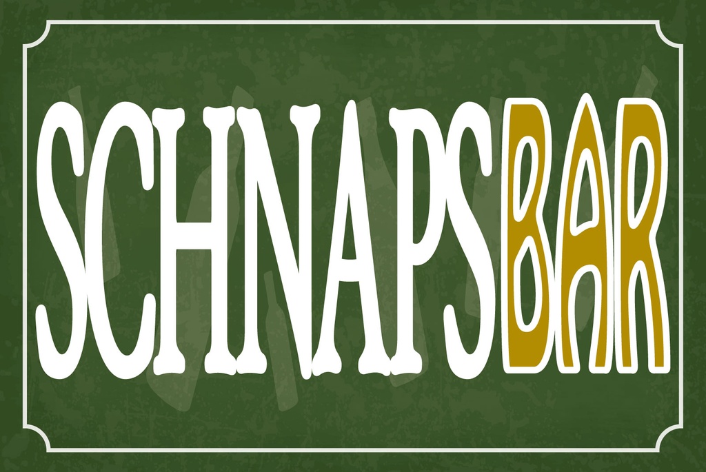 [LA-1812734] Blechschild 30x40 cm Schnapsbar Alkohol Kneipe grünes