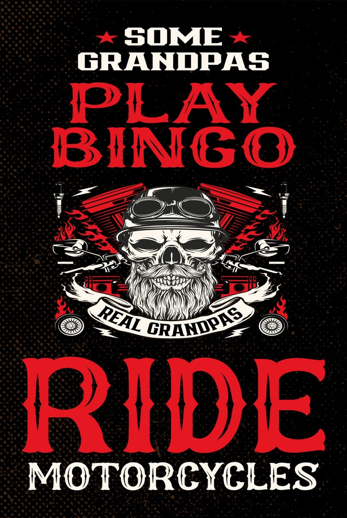 [LA-1812835] Blechschild 40x30 cm some grandpas play bingo