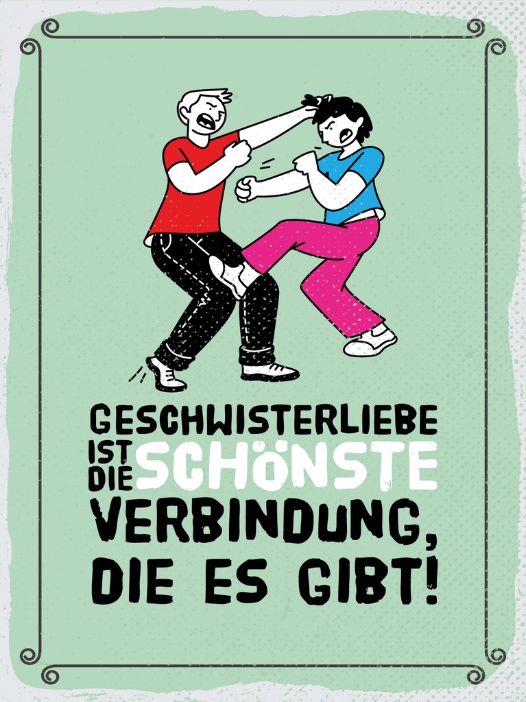 [LA-1813267] Blechschild 40x30 cm Geschwisterliebe ist die schönste Verbindung