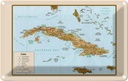 Blechschild 12x18 cm Cuba Landkarte Auto Garage Werkstatt