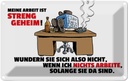 Blechschild 20x30 cm Meine Arbeit ist streng geheim Beruf
