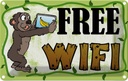 Blechschild 20x30 cm Free WiFi Internet Warnschild Hinweisschild Sicherheit Vorsicht
