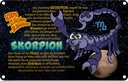 Blechschild 20x30 cm Sternzeichen Skorpion Planet Stärke Dekoration Astrologie