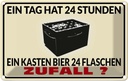 Blechschild 20x30 cm Alkohol ein Tag 24 Std Bier Flaschen Spruch Zitat