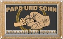 Blechschild 20x30 cm Papa und Sohn Freunde für immer Familie