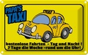 Blechschild 20x30 cm Papa`s Taxi kostenlose Fahrten Dekoration Spruch Zitat
